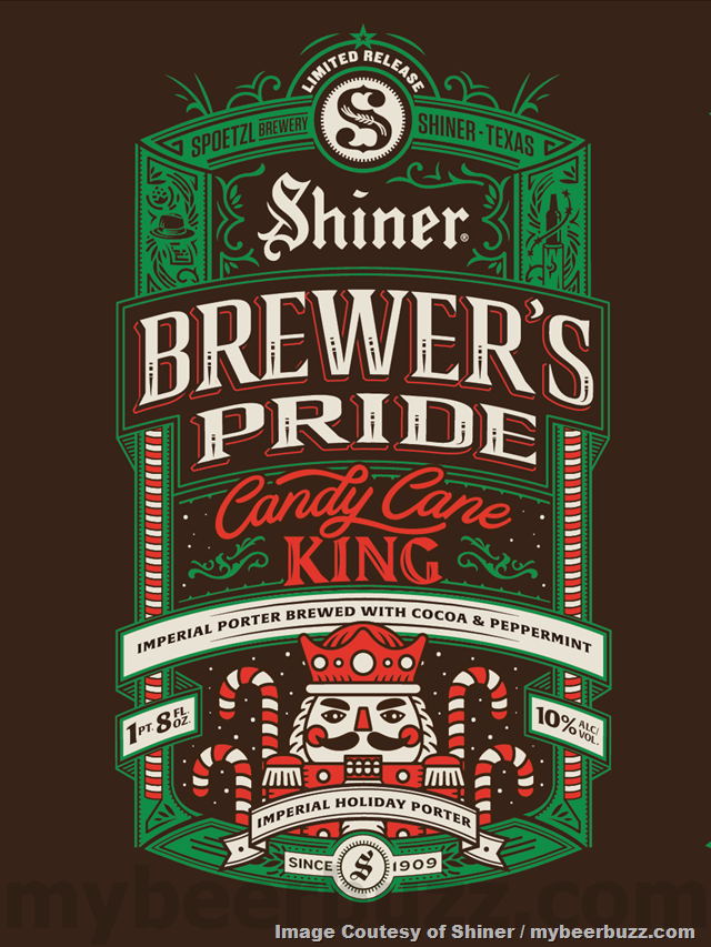 Shiner Adding Brewer’s Pride Candy Cane King