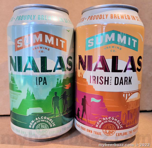 Mybeerbuzz .com Highlights Summit Brewing Nialas Irish-Style Dark & Nialas IPA (Review)
