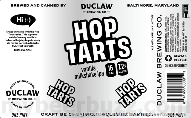 DuClaw Hop Tarts Returning As Vanilla Milkshake IPA & Pineapple Milkshake IPA