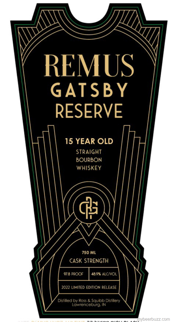 Remus Gatsby Reserve 15-Year Old Straight Bourbon Whiskey Cask Strength