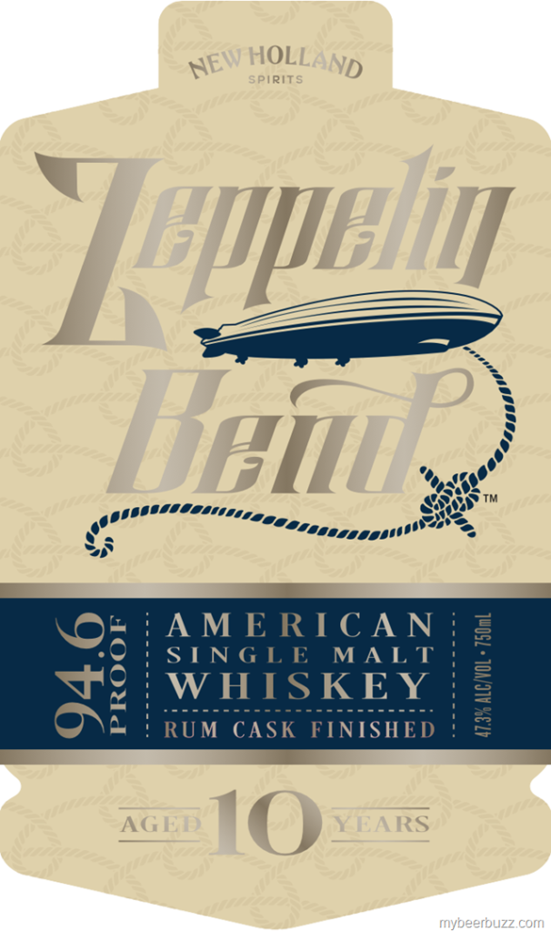 New Holland Spirits Zeppelin Blend 10-Year Rum Cask Finished American Single Malt Whiskey