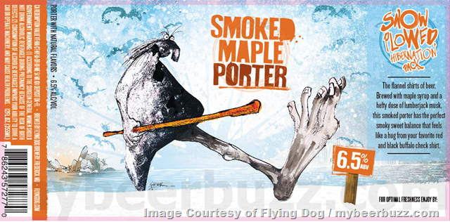 Flying Dog Smoked Maple Porter, Stroopwafel Cinnamon Blonde & White Russian Blonde Stout Coming To 2022 Snow Plowed Hibernation Pack