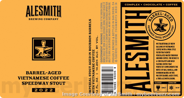 AleSmith Adding Barrel-Aged Vietnamese Coffee Speedway Stout 2022 Cans