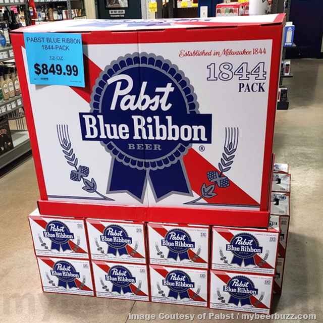 Pabst Blue Ribbon Adding 1844-Can Pack for $849.99