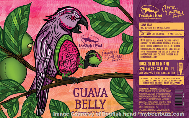 Dogfish Head Miami & Creature Comforts Collaborate On Guava Belly