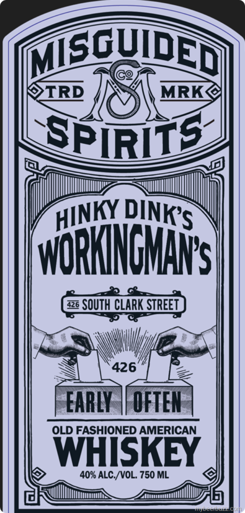Misguided Spirits Hinky Dink’s Workingman’s Old Fashioned American Whiskey