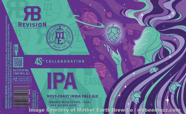 Mother Earth Brew Co & Revision Team Up For 4s IPA / Fractured Reality / Synaptic Plasticity / Fresh As It Gets / Static Profile / Sin Tax / Hop Diggity DIPA / Idol Worship / Cali Creamin’ Peaches & Cream / 4Seasons S’Mores / Head Case