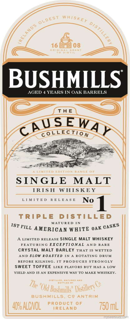 Bushmills The Causeway Collection Single Malt Irish Whiskey Limited Release No 1