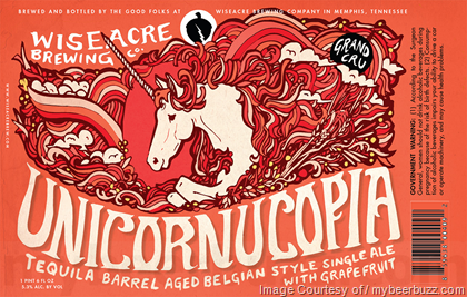 Wiseacre Brewing – Unicornucopia Tequila Barrel-Aged Belgian Single w/Grapefruit, Frozen Toast, Memphis Sands, Tarahumara, Charlemayne, Regular & Love Light