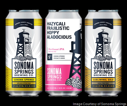 Sonoma Springs Brewing Releases Cans for Retail