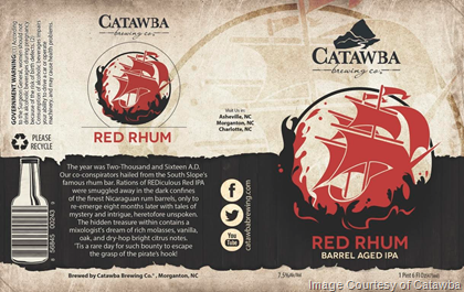 Catawba Brewing Announces Limited Bottle Release of Red Rhum Barrel-Aged IPA
