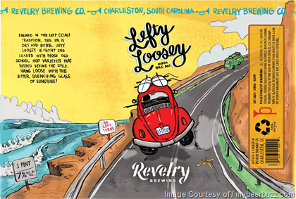 Revelry Brewing – Lefty Loosey IPA, Gullah, Hotel Rendezvous & Poke The Bear 16oz Cans