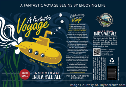 Connecticut Valley Brewing – A Fantastic Voyage IPA 16oz Cans