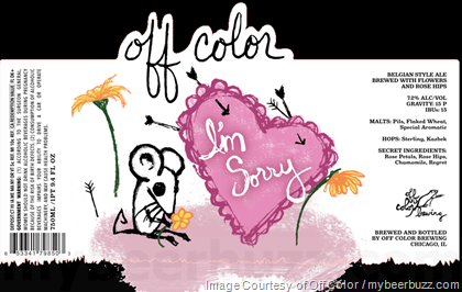 Off Color Brewing Issues Apology With “I’m Sorry” Belgian-Style Ale