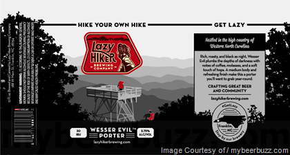 Lazy Hiker Brewing – Wesser Evil Porter Cans