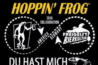 Hoppin’ Frog Du Hast Mich geFrogt! German-Style Sour Dark Adambier Collaboration Coming 2/18