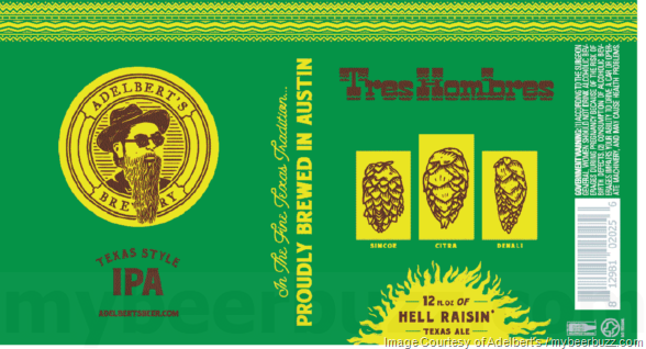 Adelbert’s Brewery Adding Tres Hombres Texas-Style IPA Cans