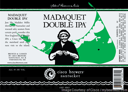 Cisco Adding Madaquet Double IPA & Captain Swain’s Coffee Stout 16oz Cans