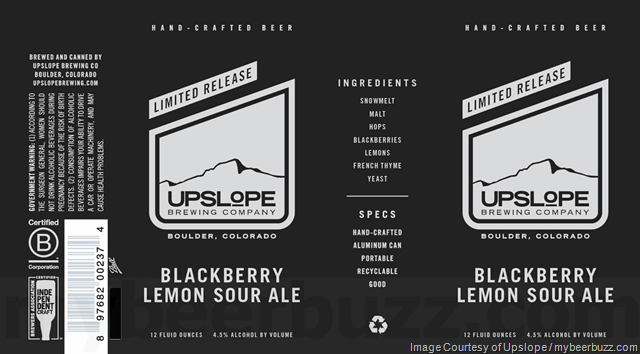 Upslope Adding Limited Release Blackberry Lemon Sour Ale, Tea Shandy & German Style Pilsner