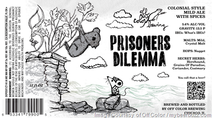 Off Color – Prisoners Dilemma Colonial-Style Mild Ale