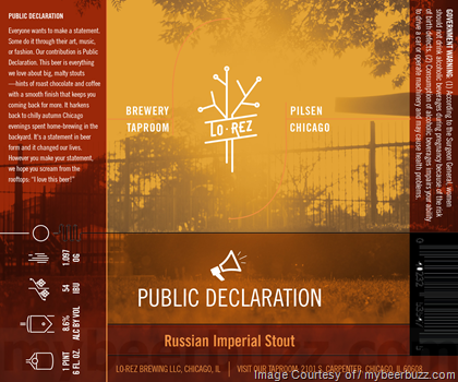 Lo-Rez Brewing – Public Declaration