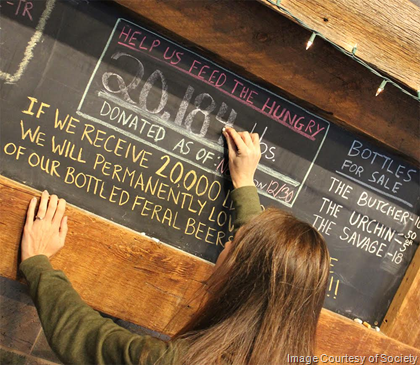 Societe Brewing Collects 23,000+ Pounds Of Food For Needy Families