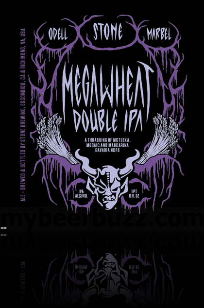 Stone / Odell & Marbel Collaborate On Megawheat Double IPA Bottles 2017
