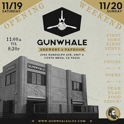 Gunwhale Ales Announces its Team & Grand Opening In Costa Mesa, CA