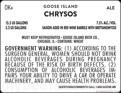 Goose Island – Chrysos Siason