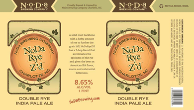 NoDa Brewing – NoDa Rye Z’d Cans Coming 10/24
