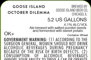 Goose Island – October Dilemma