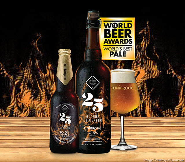 Unibroue’s 25e Blonde de l’Enfer Voted World’s Best Pale Beer