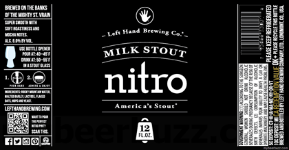 Left Hand Brewing Recalling Milk Stout Nitro Bottles