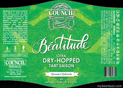 Council Brewing – Citra Dry-Hopped Tart Saison