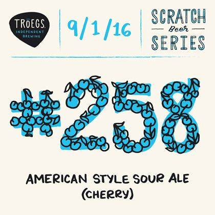 Troegs Releasing Scratch # 258 American Style Sour Ale (Cherry) Today