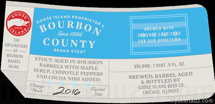 Goose Island – Proprietor’s Bourbon County Brand Stout w/Maple Syrup, Chipotle Peppers & Cocoa Nibs