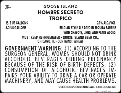 Goose Island – Hombre Secreto Tropico & Hombre Secreto w/Prickly Pear