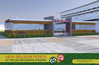 New Belgium Announces Colorado State University Stadium New Belgium Porch