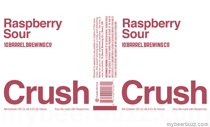 10 Barrel – Raspberry Crush, Cherry Cinnamon Crush & Mango Sour Crush 12oz Cans