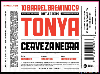 10 Barrel – Tonya Cerveza Negra & Shawn Category 57