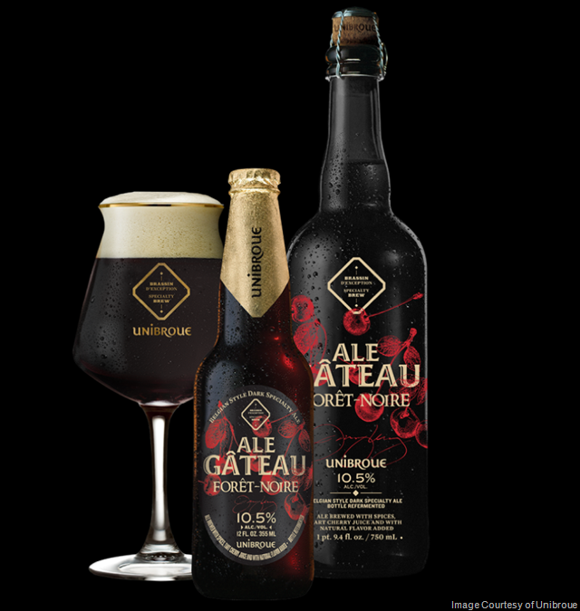 Unibroue Celebrates 25 Years of Excellence With Black Forest Cake Ale-Themed “Ale Gâteau Forêt-Noire,” Arriving Early October
