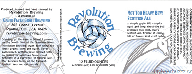 Revolution Brewing – Not Too Heavy Bevy Scottish Ale