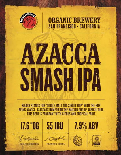 ThirstyBear Organic Brewery Celebrates 20th Anniversary w/ Launch of New Craft Beer Program + Release of Azacca SMASH IPA