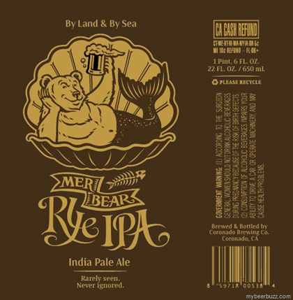 Coronado & Bear Republic Release New Collaboration: Merbear Rye IPA
