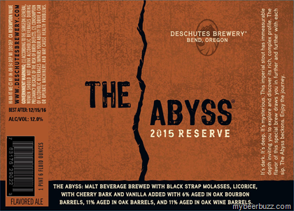 Deschutes – The Abyss 2015 Reserve (Bourbon, Oak & Wine Barrels)