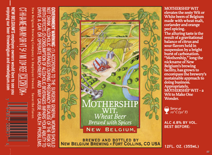 New Belgium – Mothership Wit 12oz Bottles (Old Packaging)