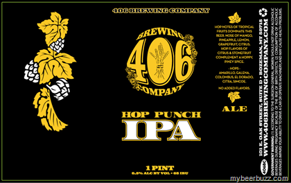 406 Brewing – Hop Punch IPA 16oz Cans