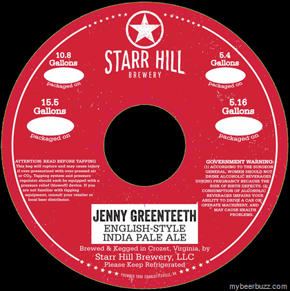 Starr Hill – Jenny Greenteeth English-Style IPA
