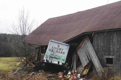 19-year Old Woman Steals & Crashes Angry Orchard Truck