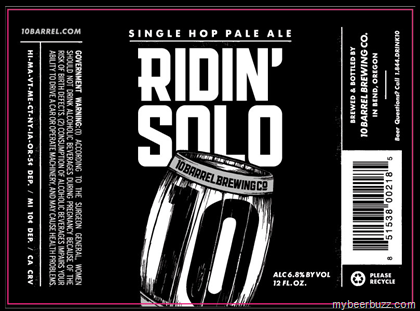 10 Barrel Brewing – Ridin’ Solo Single Hop IPA